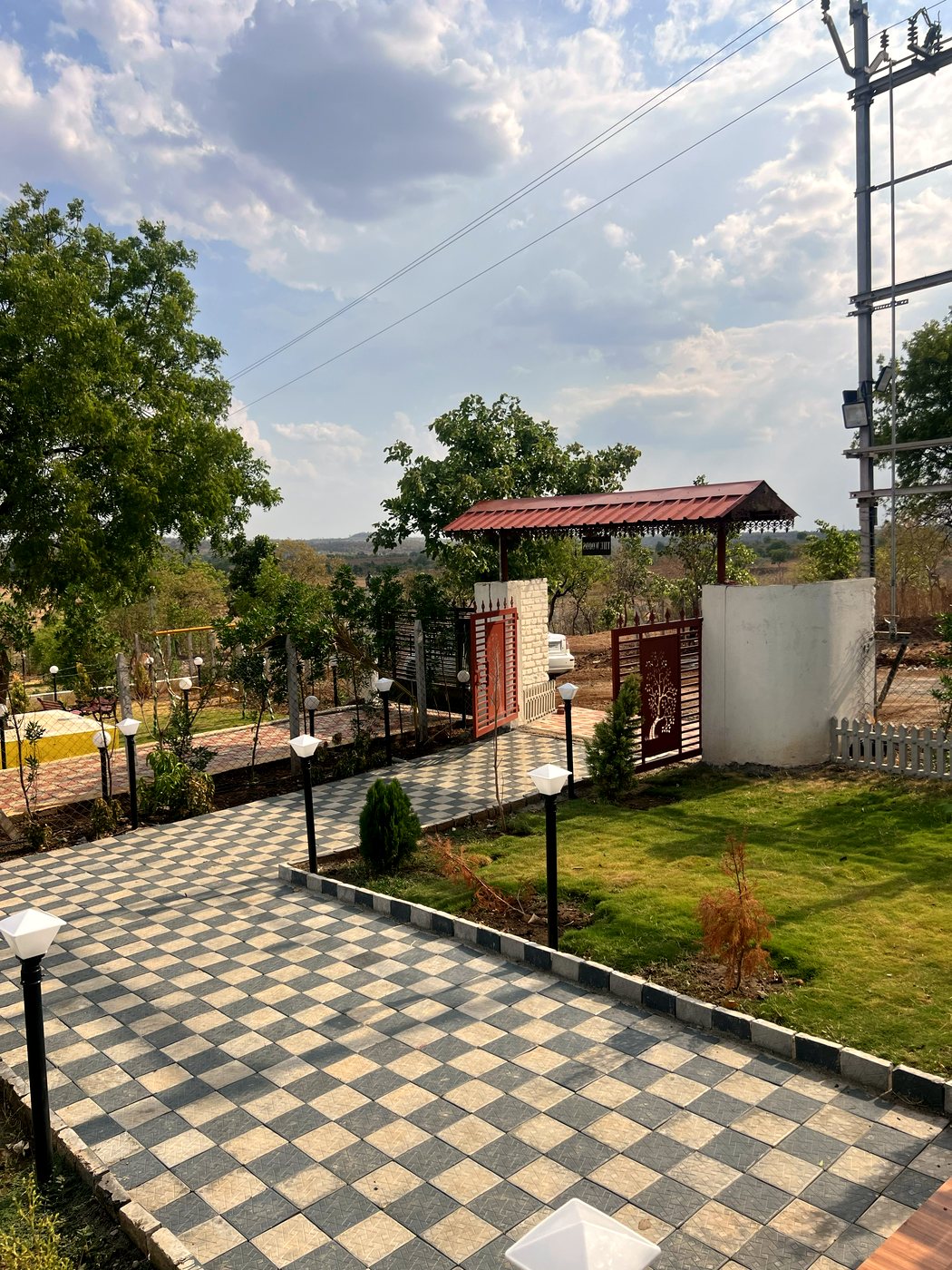 Phase 1 entrance walkway, actual photo